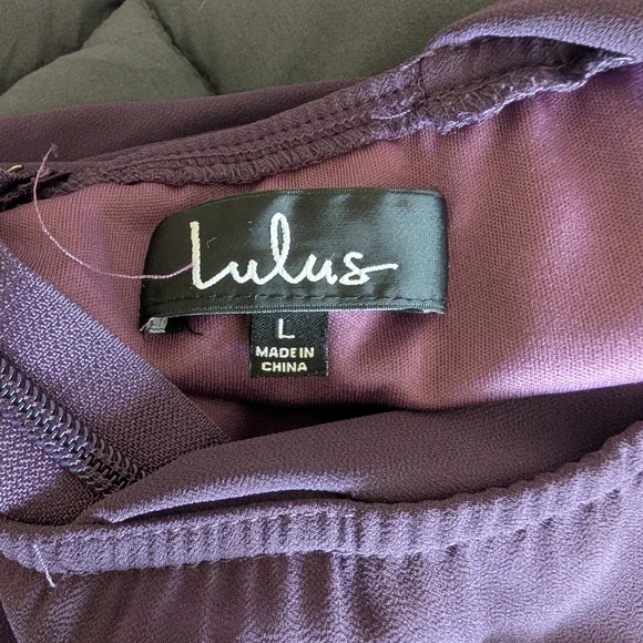 Lulu's Deep Purple Sleeveless Dress - Picture 2 of 3